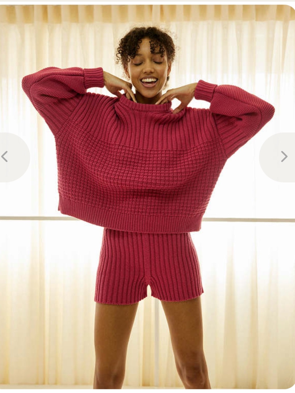 Like New - The Knotty Ones Delcia sweater in Rhubarb